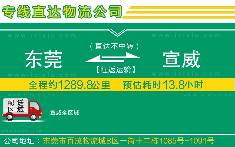 東莞到宣威貨運公司