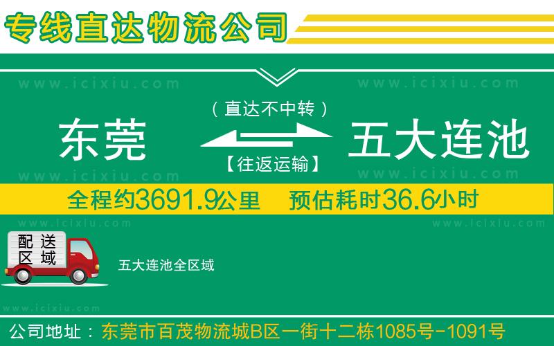 東莞到五大連池專線